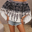VCAY Blusa Con Estampado Paisley, Hombros Descubiertos Y Mangas Acampanadas