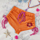 WYWH Pantalones Cortos De Moda Decorados Con Lazo De Mariposa Para Mujeres