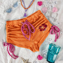 WYWH Pantalones Cortos De Moda Decorados Con Lazo De Mariposa Para Mujeres