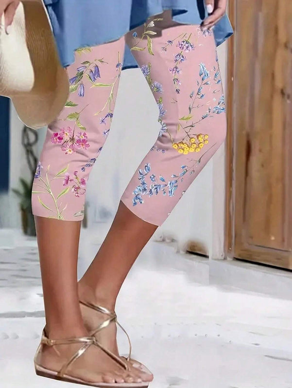 Unity Leggings recortados impresos de moda para mujer