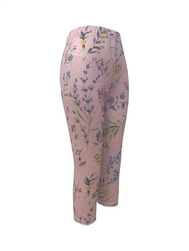 Unity Leggings recortados impresos de moda para mujer