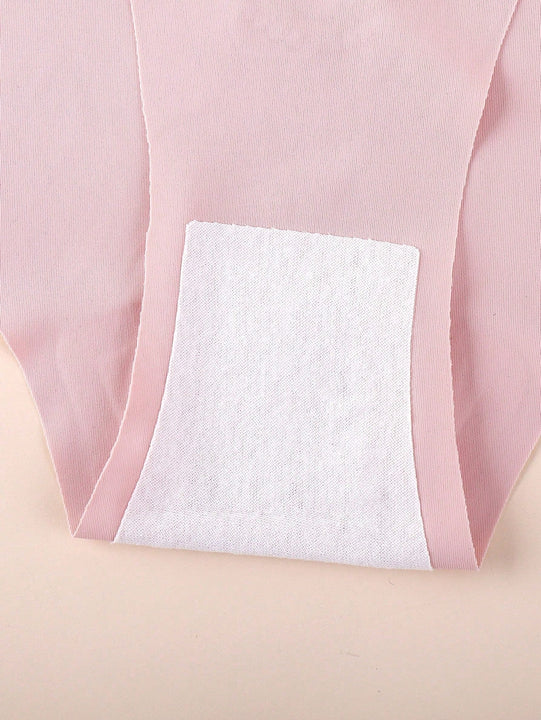 4 Piezas/pack Ropa Interior De Mujer Comoda Sin Costuras Con Estampado De Fresa