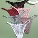 6 piezas de tangas sexys para mujeres, todas en encaje comodo y transpirable
