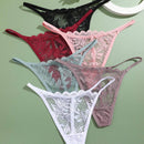 6 piezas de tangas sexys para mujeres, todas en encaje comodo y transpirable