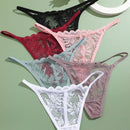 6 piezas de tangas sexys para mujeres, todas en encaje comodo y transpirable