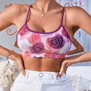 Eraneu Sujetador Con Estampado Floral Para Mujeres
