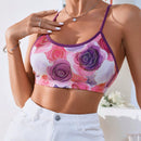 Eraneu Sujetador Con Estampado Floral Para Mujeres