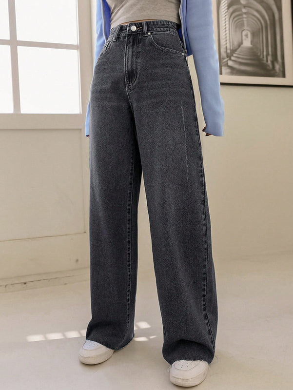 DAZY Pantalones Jeans Largos De Mezclilla Para Un Uso Diario Y Versatil Para Mujeres