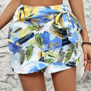 VCAY Pantalones Cortos Casuales Con Cordon De Impresion De Verano
