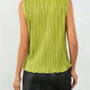 Prive Blusa Sin Mangas Para Mujer Con Escote Halter Plisado Y Color Solido