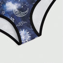 ROMWE Hippie Boxers De Impresion De Sol, Luna Y Estrellas Tenidos Anudados