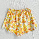 WYWH Pantalones Cortos De Mujer Con Encaje Y Estampado De Flores