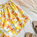 WYWH Pantalones Cortos De Mujer Con Encaje Y Estampado De Flores