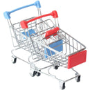 2 Mini Carritos de Supermercado, Carritos de Compras de Metal, Carritos de Compras Prácticos, Estilo Modelo Almacenamiento y Almacenamiento para Compras en Supermercados Nuevo Semestre Regreso a Clases