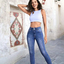 Jeans Ajustados De Cintura Alta Y Doble Boton De Moda Slim Fit Para El Verano De 2024 Que Favorecen Cualquier Forma Corporal