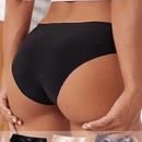 3 Piezas Bragas sin rastro para mujer Ropa interior Negro Cintura baja Sensacion sedosa y suave al hielo Ropa interior sin costuras transpirable De saten de seda Bragas sexys delgadas y acogedoras
