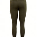 Pantalones Largos De Cintura Alta Con Cremallera, Solid Color Para Mujer De Ajuste Fino