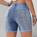 NEW Shorts De Mezclilla Desgastados De Moda Para Mujeres