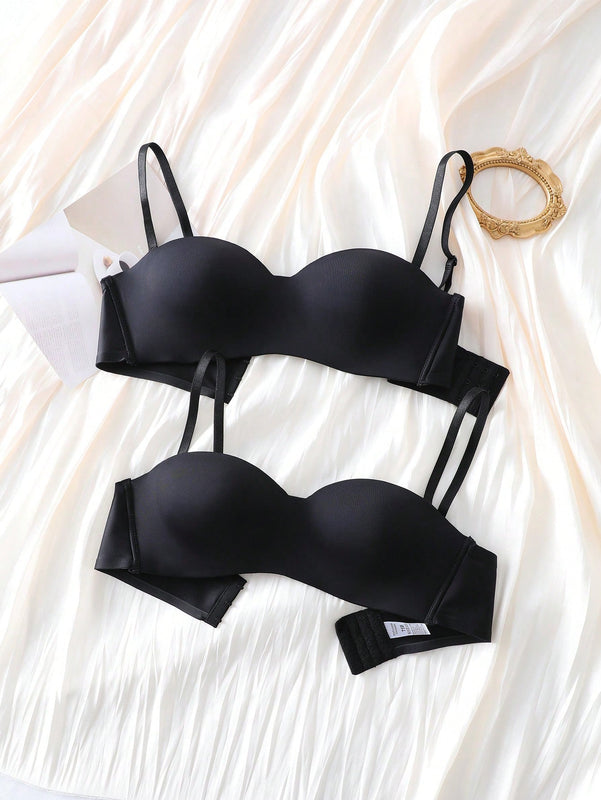 Sujetador De Color Solido Para Mujer