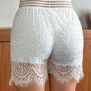DAZY Pantalones Cortos De Verano De Seguridad De Cintura Alta Con Encaje, Anti-rozaduras Y Transpirables