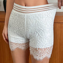 DAZY Pantalones Cortos De Verano De Seguridad De Cintura Alta Con Encaje, Anti-rozaduras Y Transpirables