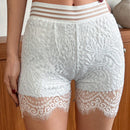 DAZY Pantalones Cortos De Verano De Seguridad De Cintura Alta Con Encaje, Anti-rozaduras Y Transpirables