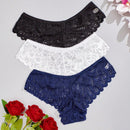 3 piezas de ropa interior sexy para mujer con patron de plumas y encaje, de cintura baja y estilo tanga transpirable y ligero