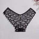 3 piezas de ropa interior sexy para mujer con patron de plumas y encaje, de cintura baja y estilo tanga transpirable y ligero