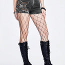 ROMWE Grunge Punk Shorts Vaqueros De Mujer Con Parche En Forma De Estrella