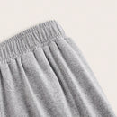 Slayr pantalones casuales de trabajo de estilo ancho con bolsillos y estampado floral gris para mujeres-c