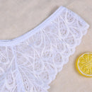 3 piezas de ropa interior sexy para mujer con patron de plumas y encaje, de cintura baja y estilo tanga transpirable y ligero