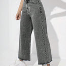 EZwear Jeans Casuales De Pierna Recta Para Mujer Para Un Vestuario Diario
