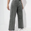 EZwear Jeans Casuales De Pierna Recta Para Mujer Para Un Vestuario Diario
