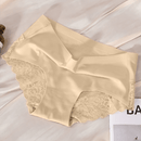 Bragas Triangulares Ultrafinas Sexis Antibacterianas De Encaje Sin Costuras De Cintura Baja De Seda De Hielo De 3 Uds Para Mujer