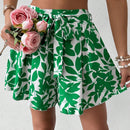 Frenchy Pantalones Cortos Casuales De Corte Holgado Con Estampado Vegetal/floral