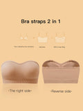 1 pieza Sujetador de pecho sin tirantes para mujer, atractivo sujetador trasero sin alambre para damas, estilo europeo y americano