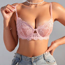 Lenceria Sexy De Encaje Liso Para Mujer
