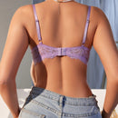 Lenceria Sexy De Encaje De Color Solido Para Mujer