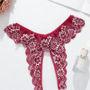 Conjunto De 5 Piezas De Lenceria Sexy Con Encaje Y Entrepierna Abierta Para Mujeres