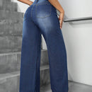 Essnce Jeans Informales Sueltos De Pierna Recta Para Mujeres
