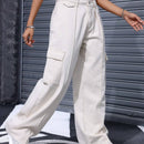 EZwear Jeans Para Mujer De Diseno Simple Y Color Solido