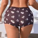 Pantalones Cortos De Boxeadora Con Impresion Digital Para Mujeres