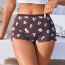 Pantalones Cortos De Boxeadora Con Impresion Digital Para Mujeres
