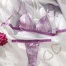 Conjunto De 2 Brasieres Inalambricos Texturizados Para Mujeres Con Acabado Metalico