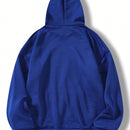 Essnce sudadera con capucha informal con cordon y estampa de letras, talla grande, para otono/invierno