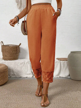 LUNE Pantalones largos casuales y versatiles para mujer, de moda para el verano
