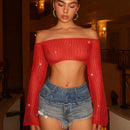 BAE Top corto de crochet en forma de oxido con mangas acampanadas, ropa de concierto, top de crochet, estilo hawaiano, conjunto de festival de musica, cubierta de traje de bano y ropa de playa para mujeres