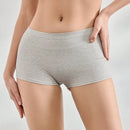 Leisure Shorts De Cuadros Simples, De Color Solido Y Comodos Para Mujer