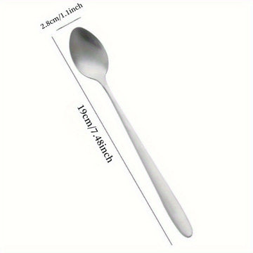 1pc Cuchara de Acero Inoxidable Grabada - "Te Amo Hasta La Luna y De Vuelta" - Regalo Romántico para San Valentín, Aniversarios, Cumpleaños, Navidad o Suministros para Fiestas - Perfecta para Café, Helado, Té y Postres - 7.5” Duradera y con Diseño Divert