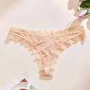 Tanga extra picante y sexy con encaje y estilo bajo la cintura y de espalda en T transpirable estilo europeo y americano